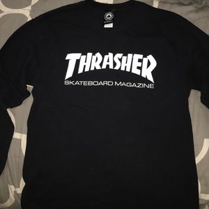 Black Thrasher Long Sleeve T Shirt